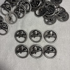 Nicky Epstein Out Of Production Buttons Lot Of 24 Pewter Hummingbird 1” NOS picture