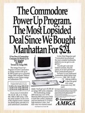 1990 Amiga 3000 Commodore Trade In Original Advertisement v1 picture