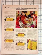 1950 Borden Cow Elsie & Elmer Vintage Ad - Family Finances, Money Spent picture