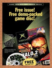 2004 Microsoft Xbox Magazine Halo 2 Original Advertisement / Retro Promo v9 picture