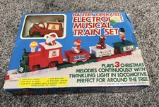 Vintage Yuletide Concepts Electronic Musical Train Set Battery Operated 1989  picture