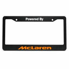 Powered By Mclaren 12x6 in Car License Plate Frame US Standard Aluminum Metal picture