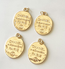 Designer Gold Round Tag Zipperpull | set of 4 picture