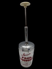 Vintage MCM Atomic Starburst Food Chopper Glass Measuring Cup Space Age picture
