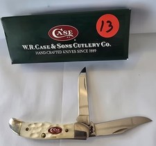 2007 Case XX 06953 Natural Bone Pocket Hunter TH62165 SS 2 Blade Knife NIB picture