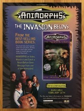 1998 Animorphs The Invasion Series Vintage Print Ad/Poster VHS Video Promo Art picture