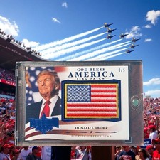 2024-25 Decision Donald J. Trump God Bless America Flag Patch 3/5 MAGA picture