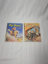 🐎(1956) A Little Golden Book ROY ROGERS & BUFFALO BILL JR.(Lot of 2 books) EUC picture