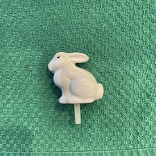 RARE Nora Fleming Mini ~ Gray EASTER BUNNY RABBIT ~ Retired HARD TO FIND picture