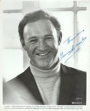 OSCAR WINNER AMERICAN ACTION-FILM ACTOR GENE HACKMAN, SIGNED VINTAGE PHOTO picture