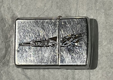 Vintage 1953 1955 Zippo Lighter U-55 Gale V Unlimited Hydroplane Boat Racing Pat picture