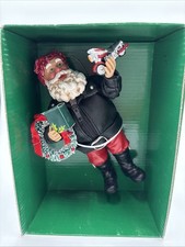 1999 DEPARTMENT 56 Pastimes Santa Claus Motorcycle Christmas Ornament picture
