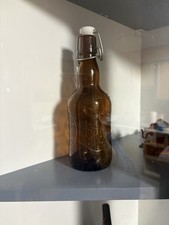 Grolsch 'Georgia' Brown Beer Bottle With Porcelain Swing Top 9 1/4 Height picture