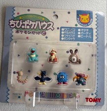 TOMY Pokemon Chibi Poke House 7pc Set Collectible 15+ Unused picture