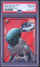 DRAGON BALL SUPER CARD GAME FUSION WORLD MANGA BOOSTER 02 KING PICCOLO PSA 10 picture