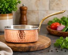 Steel Copper Frying Pan Fry Cookware Chef Induction Base New Round Kitchenware picture