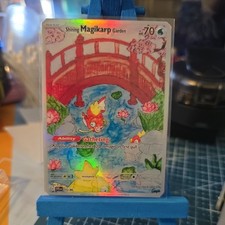 Custom Fanart Pokemon Shining Magikarp Garden Holo 15/86 picture