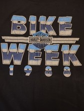 Harley Davidson Vintage t shirt XL 1988 BIKE WEEK  Daytona Beach GREAT CONDITION picture