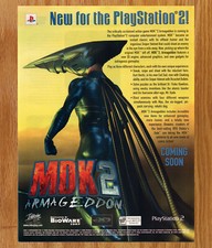 MDK 2 Armageddon Bioware PS2 - Game Print Ad / Poster Promo Art 2001 picture