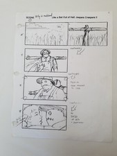 Storyboard Art Jeepers Creepers 2 Production-Used with pencil stars and COA. picture