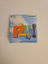 Vtg Microsoft Plus Companion for Windows 95 CD sealed picture