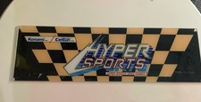 ORIGINAL 1984 KONAMI HYPER SPORTS MARQUEE ARCADE VIDEO GAME SIGN PLEXIGLASS picture