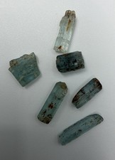 Nice Group of Mostly Unterminated Rough Aquamarine From Zambia (See Description) picture