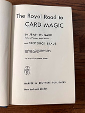 The Royal Road to Card Magic Hardcover FIRST EDITION 1948 - Hugard & Braue picture