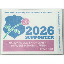 2026 NATIONAL LAW ENFORCEMENT OFFICERS MEMORIAL POLICE SUPPORTER STICKER NEW picture