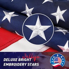 3x5 American Flag Made In USA High Wind Heavy Duty US Flags for Outdoor Durable picture