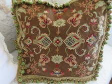 Gorgeous Aubusson style OLD WORLD Rug Look Needlepoint Pillow Cover NWOT #2 picture