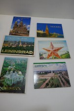 6 diff 1980's Russian Cities Postcard set in good shape picture