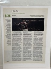 FIFA 17 video game Review Magazine Article print ad wall art Ephemera picture