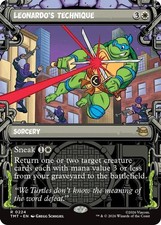 Leonardo's Technique (Showcase) 0224 Teenage Mutant Ninja Turtles MTG Foil NM picture