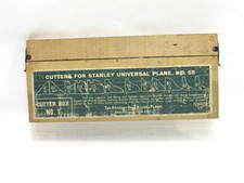 I SUPERB STANLEY NO. 55 COMBINATION PLANE ORIGINAL BOX 1 FULL SET CUTTER T15373I picture