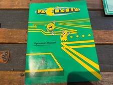 Atari PAC-MANIA ORIGINAL 1987 Arcade Game Manual First Printing USED picture