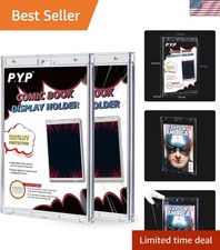 2ct Magnetic Comic-Book Display Cases - Crystal Clear One Touch Comic Book Ho... picture