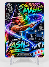CTSZZ Customs Mike Vasil Southside Magic Chicago White Sox Custom Trading Card picture