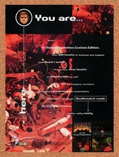 1995 Doom PS1 Original Advertisement / Retro Promo v4 picture
