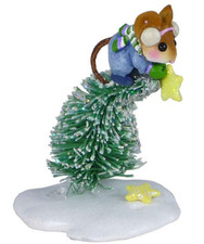Wee Forest Folk REACH FOR THE STARS Retired CHRISTMAS MOUSE TREE Made 3 Months picture