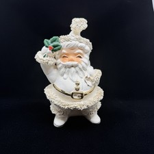 VTG White NAPCO Santa Planter 8