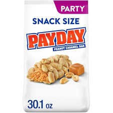 PAYDAY Peanut Caramel Snack Size Candy Party Pack 30.1oz picture