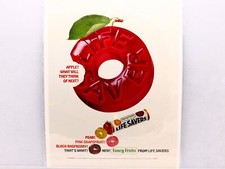 LIFESAVERS FANCY FRUITS 1965 AD, UNIQUE POP ART WALL DECOR WHEN FRAMED. picture
