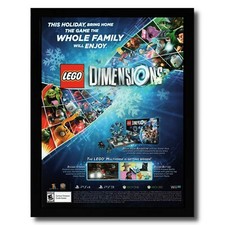 2016 LEGO Dimensions Starter Pack Framed Print Ad/Poster PS4 Xbox One Wii U Art picture