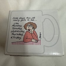 1988 Shoebox Greetings Ceramic Coffee Mug Some Days This Job Really Gets To Me picture