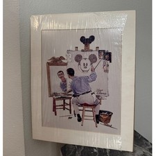 Vintage 1988 Charles Boyer Walt Disney Mickey Self Portrait Print Sealed picture