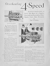 1930 Report Overhauling 4-Speed Transmissions Durant Chrysler Graham Paige picture