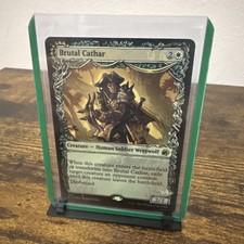 FOIL SHOWCASE Brutal Cathar / Moonrage Brute ~ Midnight Hunt [ NM ] [ MTG ] picture