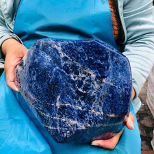 13.35 LB Natural Large Polished Sodalite Freeform Blue Mineral Specimen 5896 picture