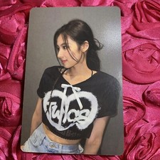 Sana TWICE 5 World Edition Kpop Girl Photo Card Black T picture